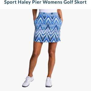 Sport Haley White and Blue Women's Skort Size XL